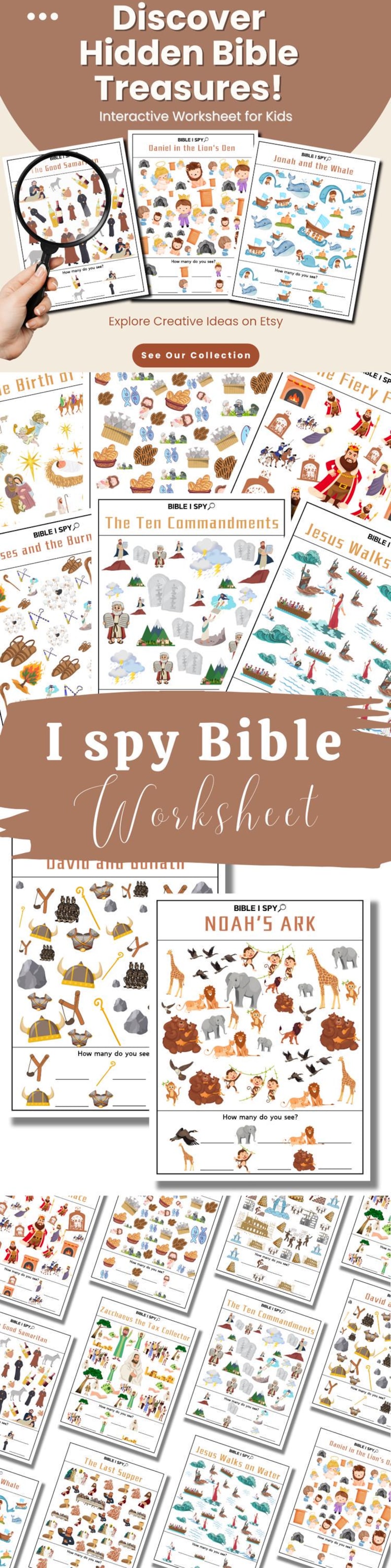 Printable I Spy Bible Activity Seek And Find Bible Printable Sunday School I Spy Bible Kid Activity Christian Morning Basket Activity Gift