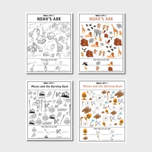 Printable i spy bible activity seek and find bible printable sunday school i spy bible kid activity christian morning basket activity gift image 6