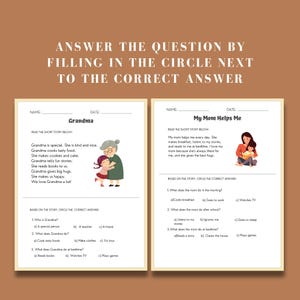 Elementary reading worksheet focused on second grade fluency and comprehension for students in 1st to 2nd grade. This printable homeschool resource features digital literacy activities that support reading development through structured practice. A perfect addition to any homeschool curriculum or classroom center.