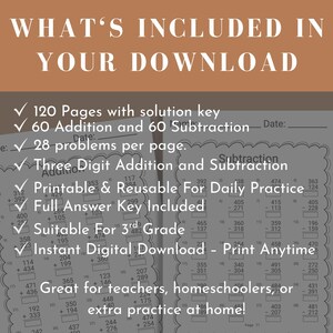 3rd grade math worksheet addition subtraction 3rd grade homeschool printable 4th grade math addition table math sheet home school resource image 2