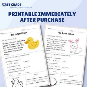 Reading Comprehension Passage Homeschool Lesson Plan Children Reading ...