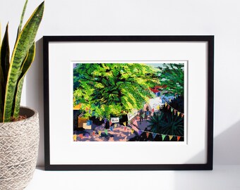 A4 Giclée Art Print / London Camden Market /  Original Painting Art Print | HSIN-YI YAO