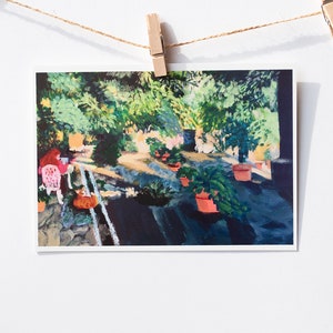 A6 Postcard / Afternoon Reading in Venice / Original Illustration Art Print / 330gsm Matte | HSIN-YI YAO