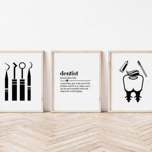 Dental Art, Dental Office Decor, Digital Download, Dentist Poster, Dentist Graduation Gift, Poster Dental, Dentist Gift, Dentist Wall Art