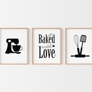 Bakery Decor, Baking Wall Art, Digital Download, Bakery Wall Art, Kitchen Wall Art, Bakery Poster, Bakery Wall Decor, Baker Gifts,