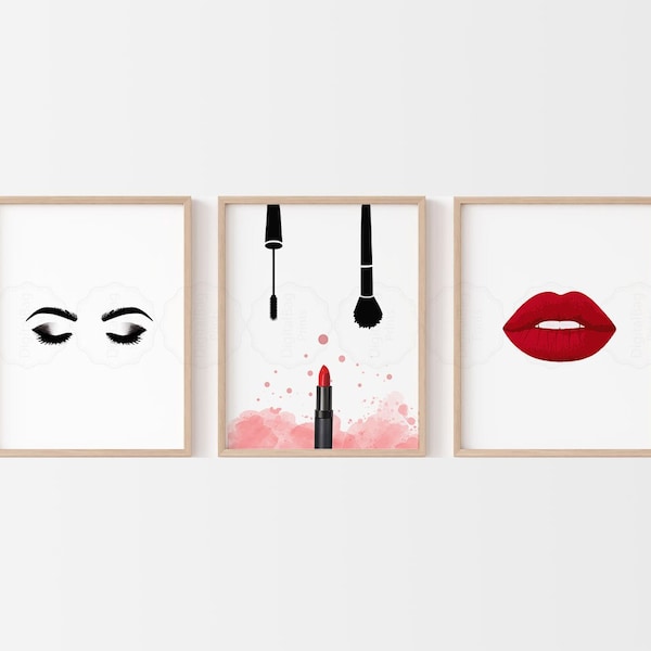 Makeup Wall Art Etsy