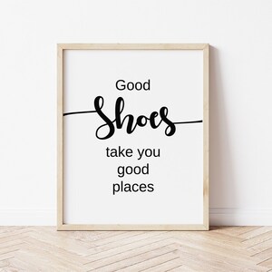 Shoe Quotes, Fashion Wall Art, Digital Download, Shoes Wall Art, Fashion Poster, Girly Decor, Bedroom Wall Art, Shoe Lover Gift, Shoe Poster