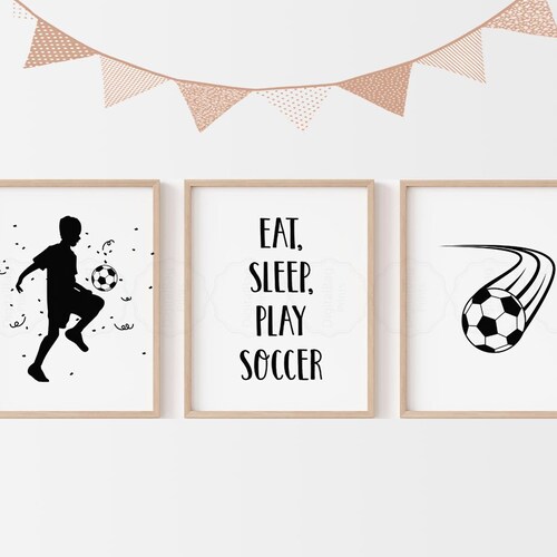Soccer Poster PRINTABLE Wall Art DIGITAL DOWNLOAD Football | Etsy