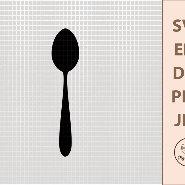 Spoon SVG, Kitchen SVG, Restaurant SVG, Cooking Svg, Spoon Png, Svg Cut File For Cricut, Kitchen Art Svg Files, Svg Cutting Files, Digital