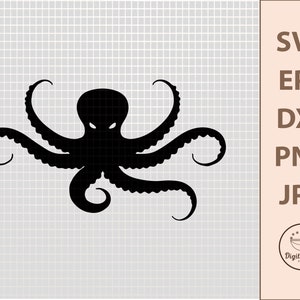 Octopus SVG, Sea Life SVG, Sea Animals SVG, Octopus Clipart, Svg Files for Cricut, Sea Creatures Svg, Silhouette Svg, Cricut Svg, Svg File