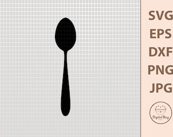 Spoon SVG Cut File: Kitchen & Restaurant Art (Digital Download)