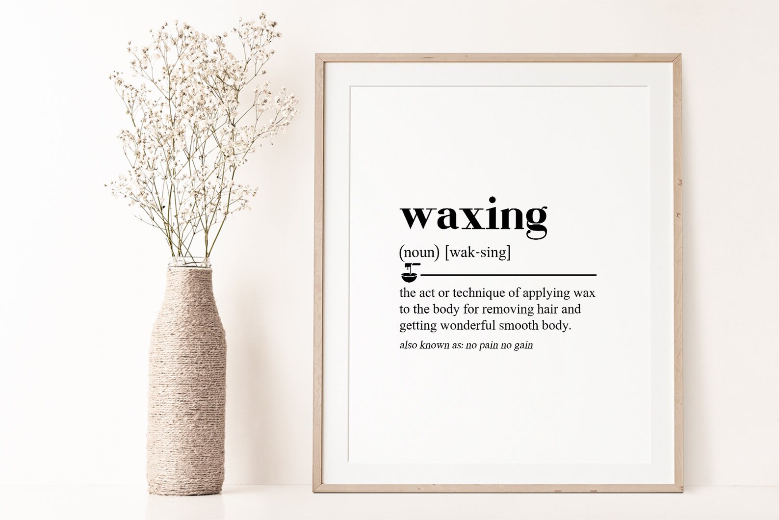 Waxing Decor, Waxing Posters, Digital Download, Waxing Definition