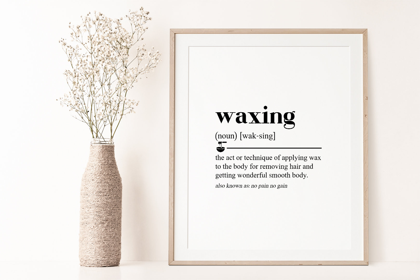 Waxing Decor, Waxing Posters, Digital Download, Waxing Definition