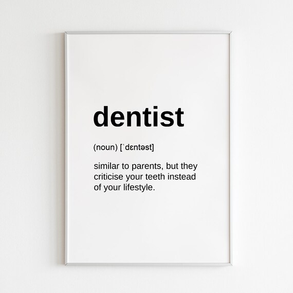 Scarica Gratis Images Dentist Definition Gift Dental Office Digital Download Print Etsy dernière salutations