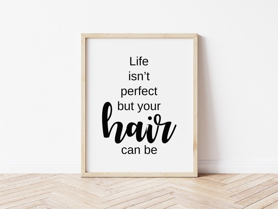 Stampa Su Tela Divertente Per Parrucchiere | 30x45 Cm, Con Cornice, Pronta Da Appendere, Regalo Per Hairstylist
