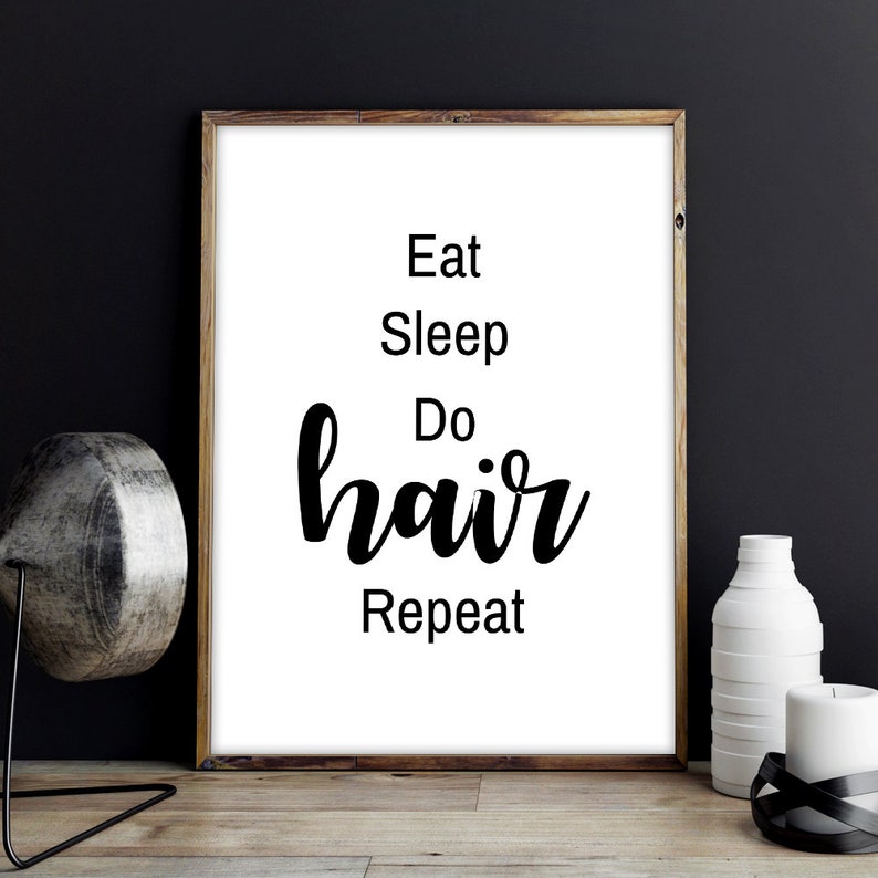 Hair Salon Wall Art Gift For Hairdresser Print Poster Hairstylist Decor Gifts