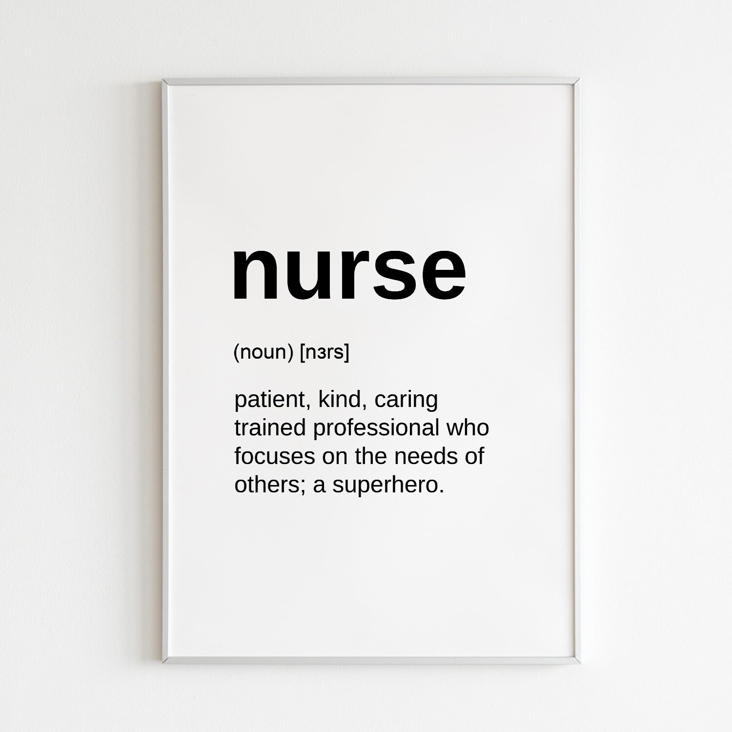 Nurse Quotes Digital Download Poster Nurse Definition Wall Etsy