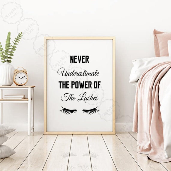 Lashes Studio Wall Art Lashes Wall Decor Lashes Poster Etsy