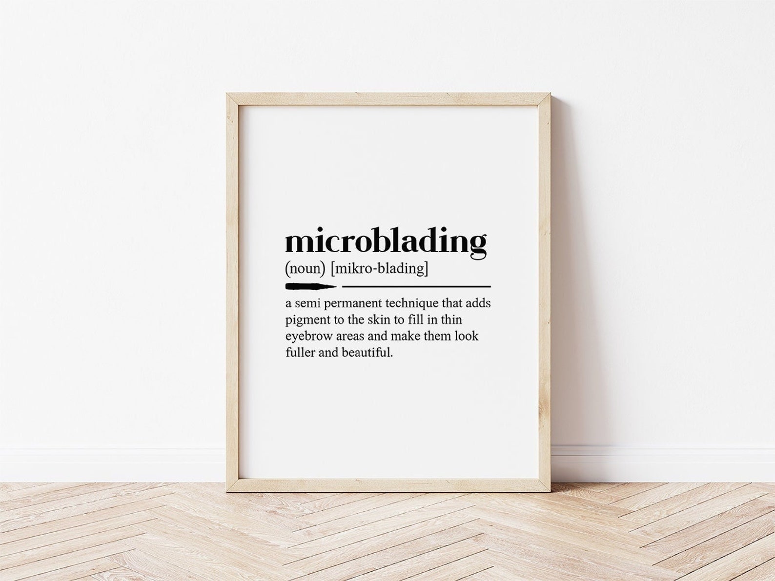 Microblading Poster Microblading Definition Digital - Etsy