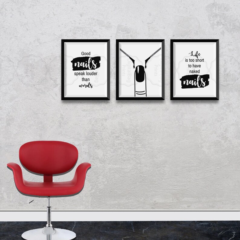 Nail Tech Gifts Nail Salon Wall Decor Digital Download Nail Etsy