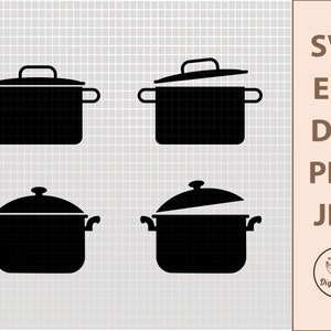 Kitchen Pot SVG: Chef & Restaurant Clipart (Digital Download)