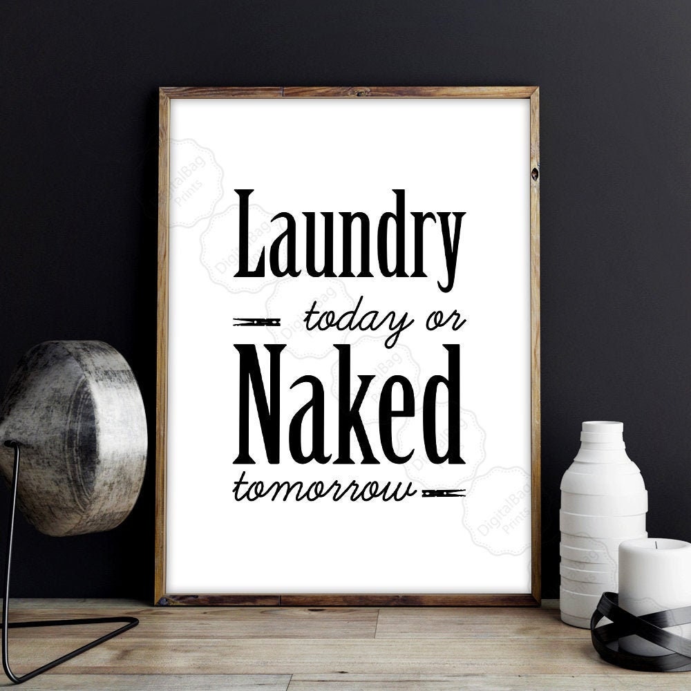 Laundry Room Poster Laundry Sign Digital Download Laundry Etsy