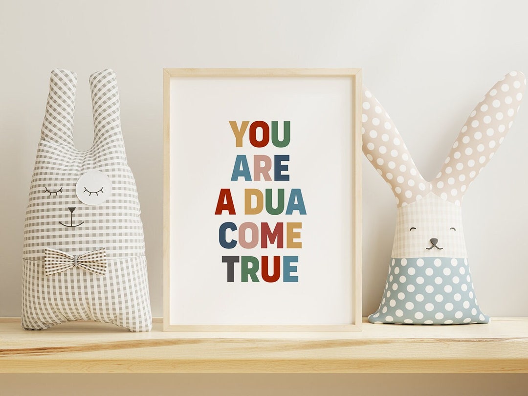 Islamic Baby Gift Kids Arabic Wall Art Digital Download Etsy