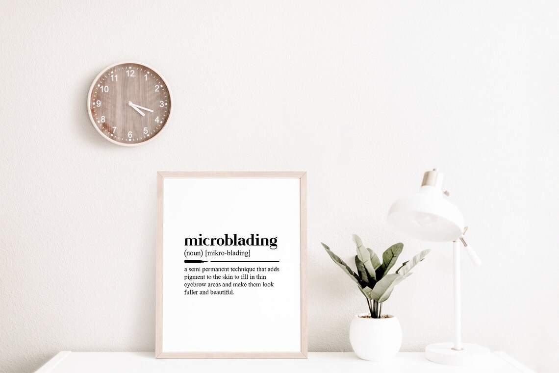 Microblading Poster Microblading Definition Digital - Etsy