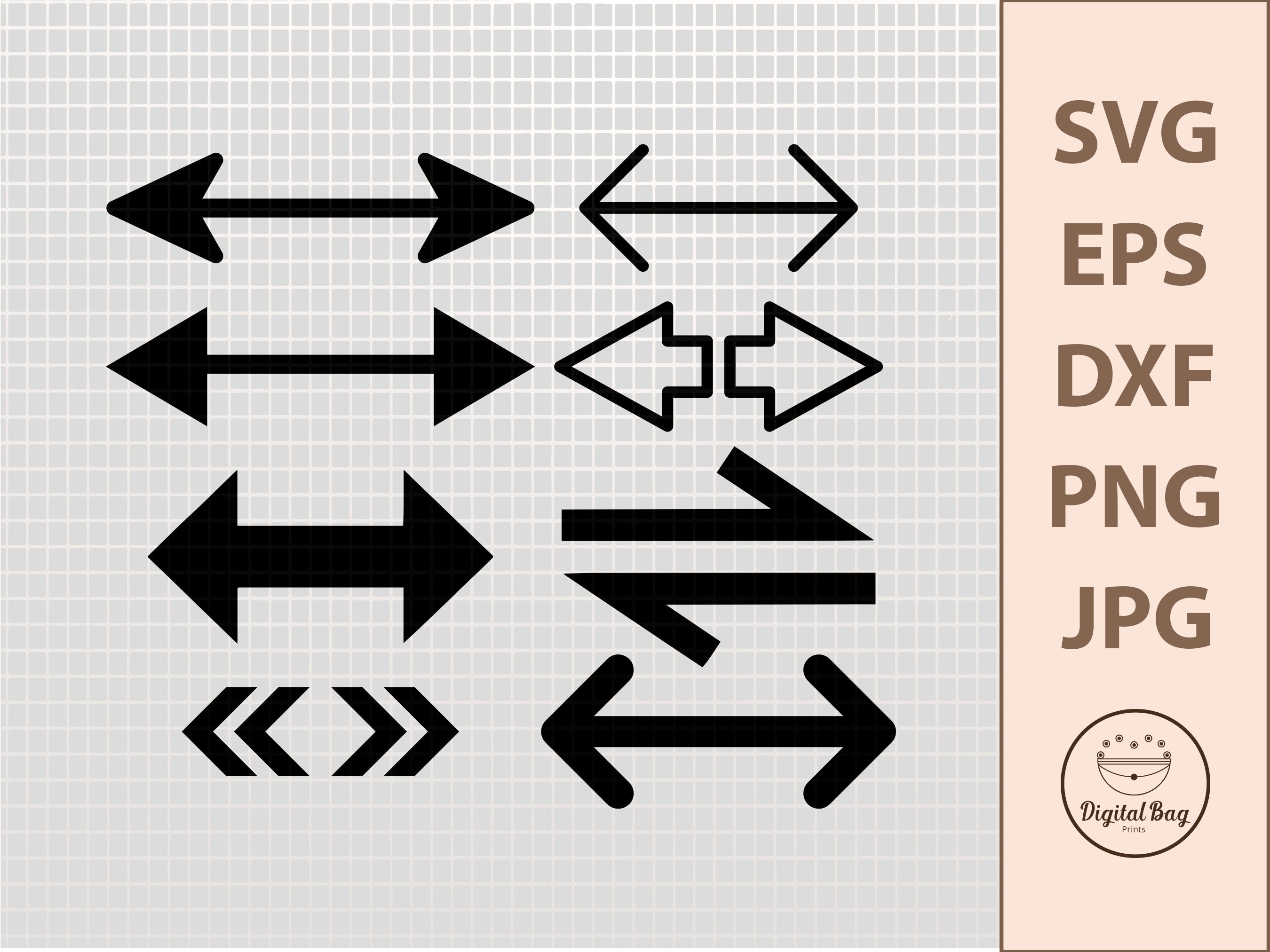 Double Sided, Arrow SVG, SVG Bundle, SVG Files for Cricut, Arrow
