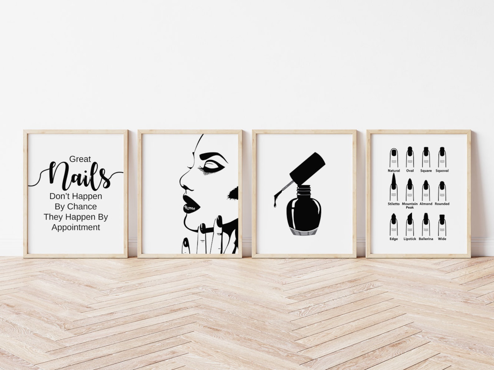 Nail Salon Decor Nail Wall Art Digital Download Nail Salon Etsy