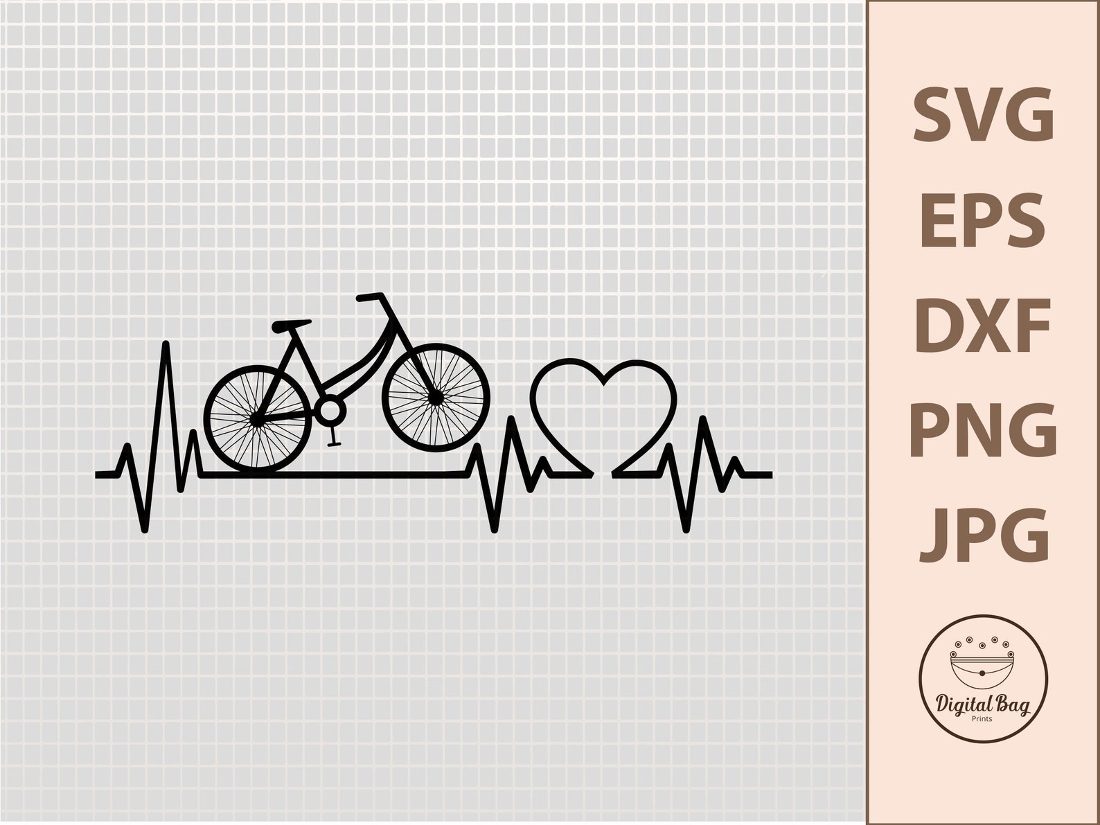 bike heartbeat sticker
