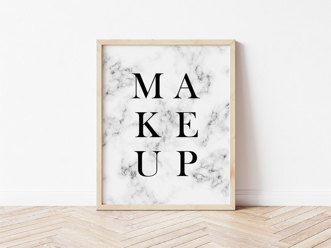 Makeup Wall Art, Makeup Poster, Digital Download, Makeup Prints, Makeup