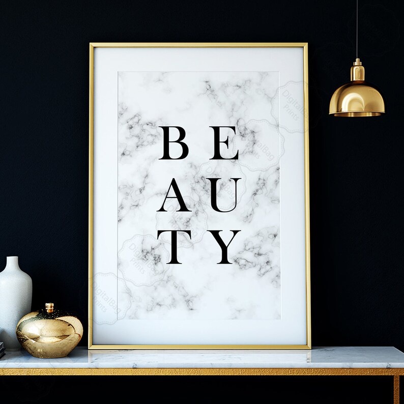 Glam Decor Makeup Wall Art Beauty Room Decor Digital Etsy