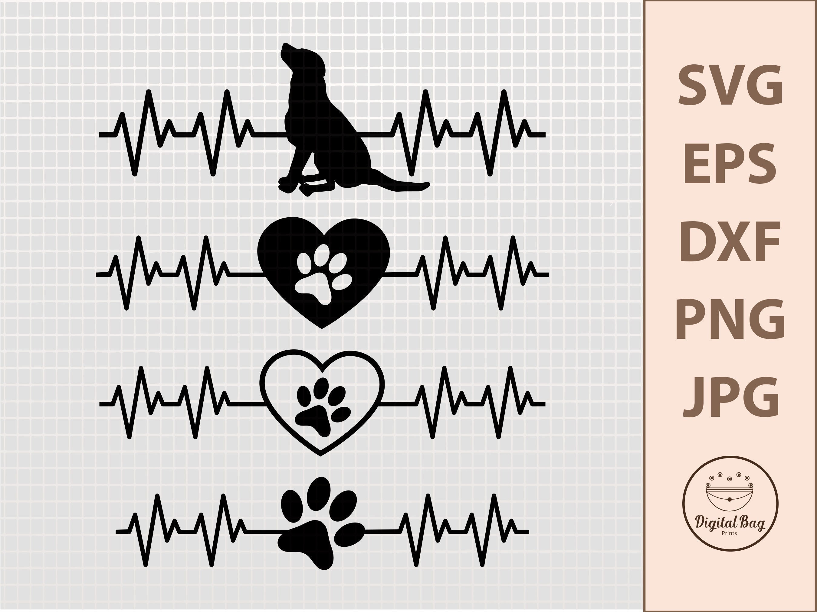 Dog Heartbeat SVG Bundle Dog Lover SVG Pet SVG Svg Files Etsy