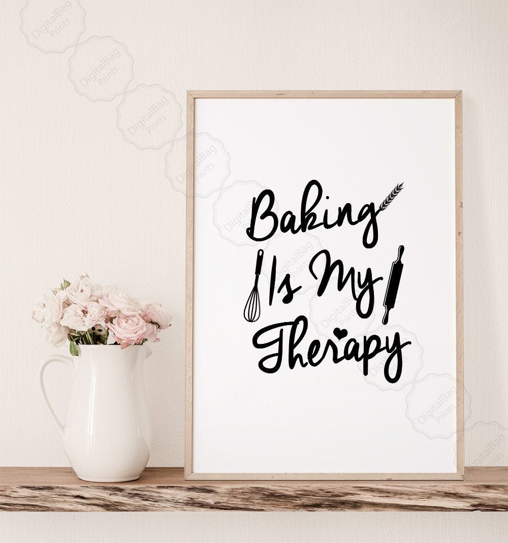Baking Gifts Kitchen Wall Decor Digital Download Baking Etsy