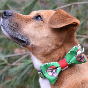 Merry Pitmas Semi-Custom Dog Bow Tie