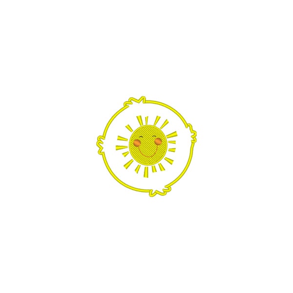 C Bears Symbol Sun Inspired Embroidery File Design