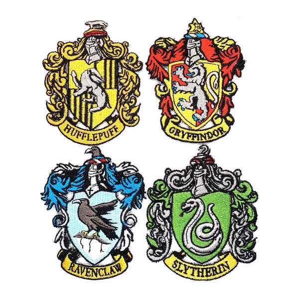 Wappen HP Häuser Hogwarts inspirierte Stickdatei Design