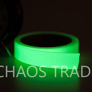 25mm/5m - 1'' wide/16.4 ft. lenght Glow in the dark tape luminescent luminous self-adhesive band