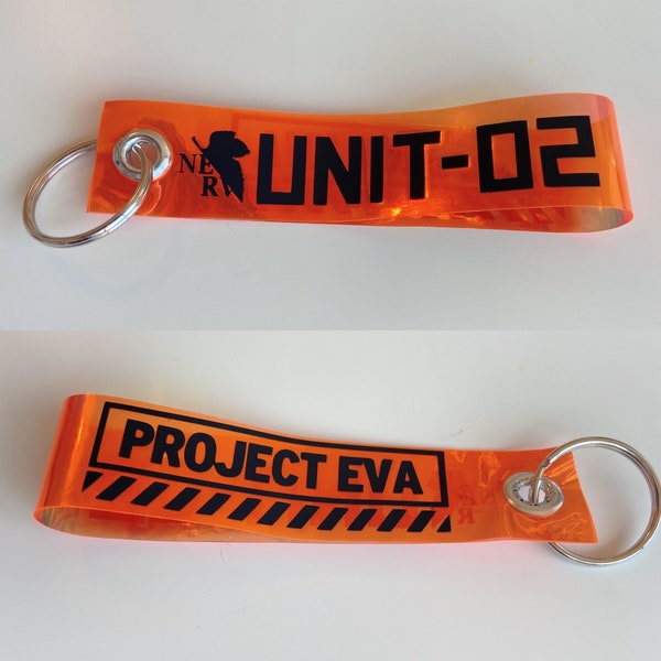 Neon Genesis Evangelion Inspired keychain charm car key fobs Asuka Langley Soryu mini lanyard jet tag