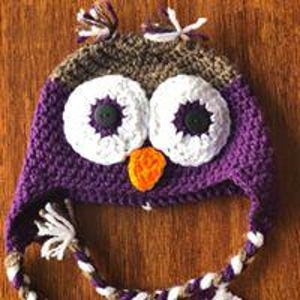 Owl Hat Crochet Pattern