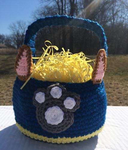 Paw Patrol Easter and Halloween Basket Pattern
