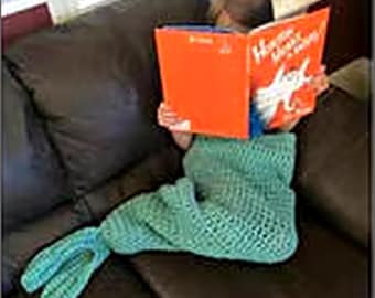 Crochet Mermaid Tail Blanket PATTERN