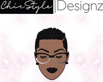 Natural Hair Swag Black Girl Drawing