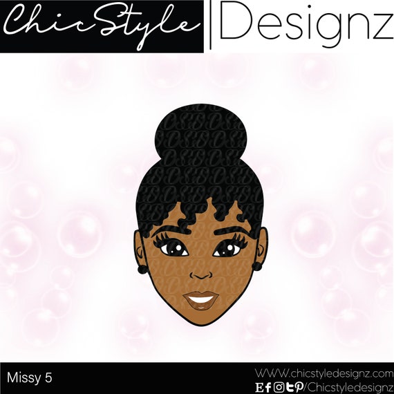 Missy 5 African American Woman Svg Girl Svg Natural Hair Svg Etsy