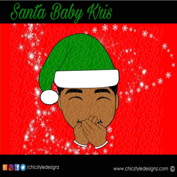Download Santa Baby Kris African American Christmas Digital Download Etsy