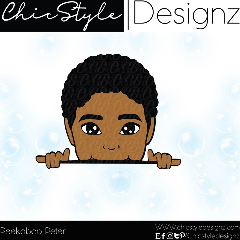 Download Peek a boo Peter African American boy peeking svg boy | Etsy