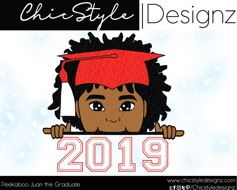 Download Peek a boo Juan the Graduate African American boy peeking svg | Etsy
