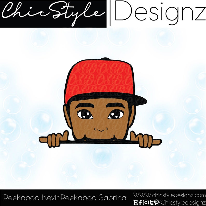 Download Peek a boo Kevin African American boy peeking svg boy | Etsy