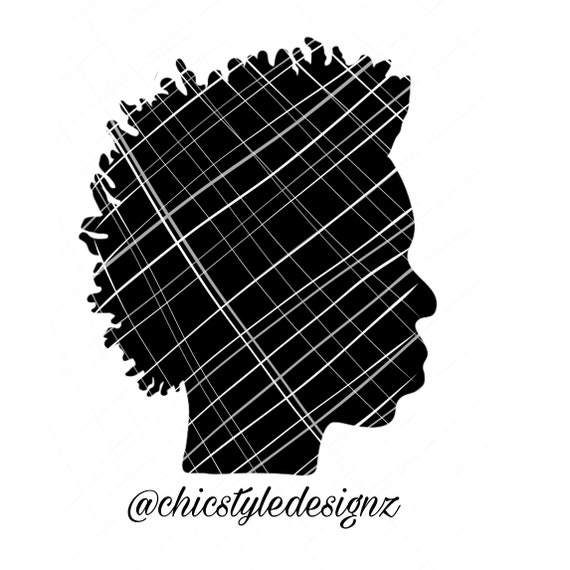 Download Boy Silhouette With Dreads African American Boy Svg Etsy